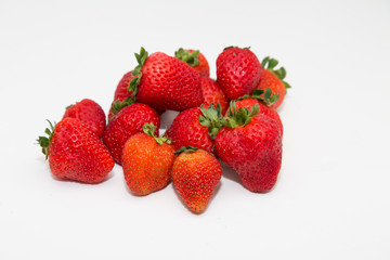 Ripe Strawberries on White Counter