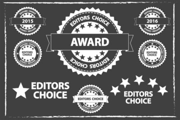 Editors Choice Badges Set On Blackboard