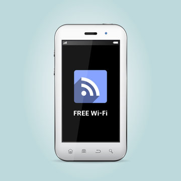 WiFi icon showing on smartphone