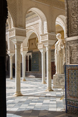 Seville - The archs oc Courtyard of Casa de Pilatos
