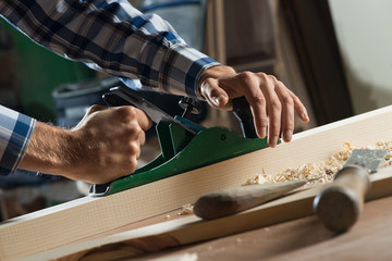 Carpenter at work