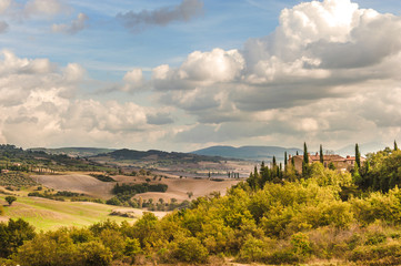 Fototapeta na wymiar Picturesque scenery of Tuscany, Italy