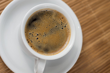 Cup with coffee