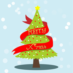 xmas tree card