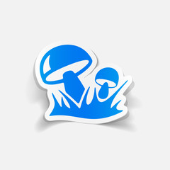 realistic design element: mushrooms