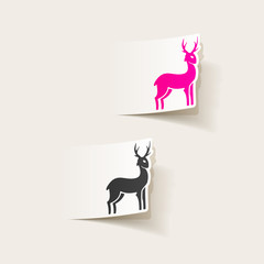 realistic design element: deer