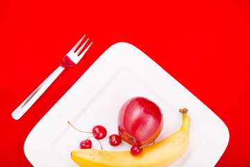 Obst auf dem Teller
