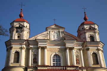 Fototapeta na wymiar St..Peter and st. Paul's Church,Vilnius