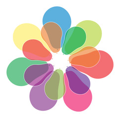 Colorful Floral Balloons