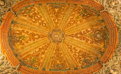 Seville - baroque cupola in Venerables church