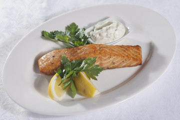 Dish of red fish