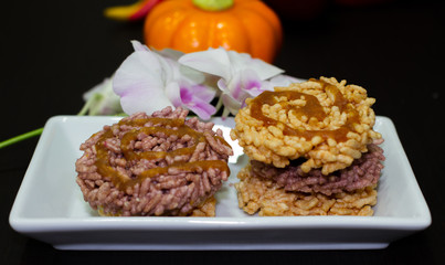 Thai's Rice cracker or rice biscuits.