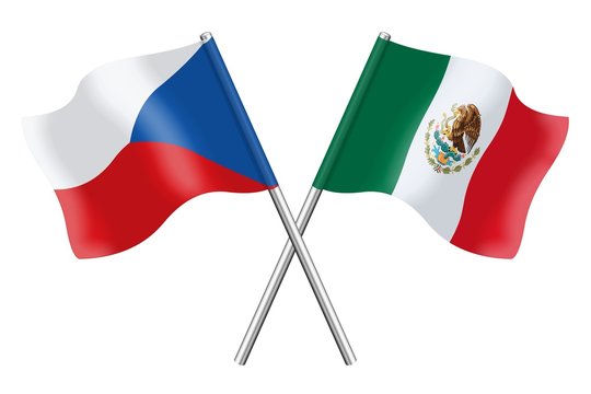 Flags: Czech Republic and Mexico