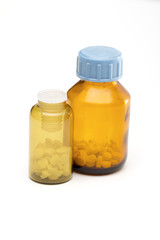 bottle on the white background