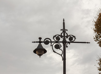 The old-fashioned street lamp, Istanbul, Turkey