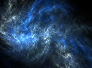 Blue abstract fractal effect light background