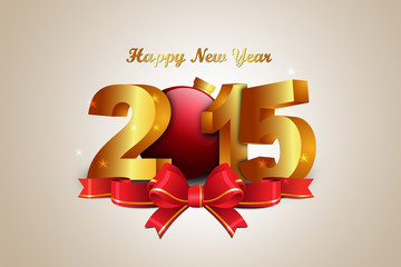 Happy New Year 2015 celebration concept