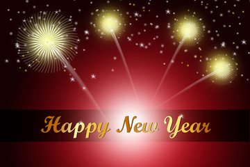 Naklejka premium Happy New Year 2015 celebration concept