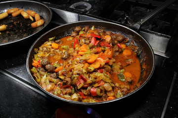 Meatball with vegetables