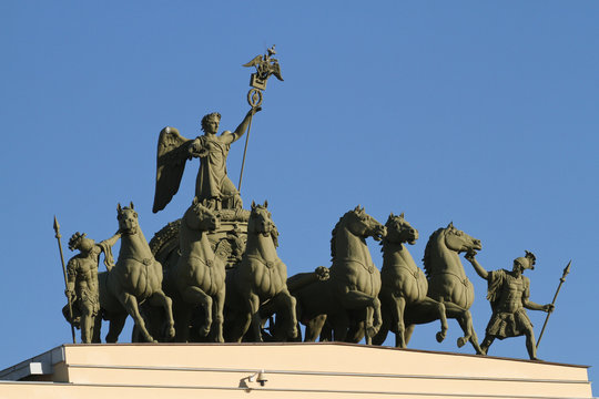 Pferdeskulptur auf Triumpfbogen II