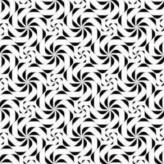 Fototapeta premium Black and white geometric seamless pattern.