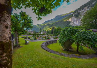 Beautiful Lauterbrunnen village, Switzerland