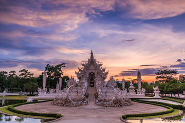 Wat Rong Khun in Chiangrai province of Thailand