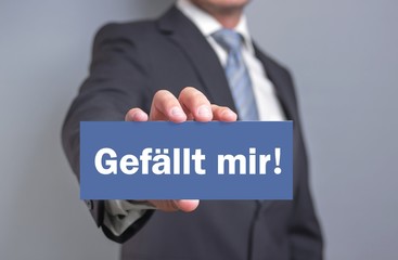 Gefällt mir! - Täfelchen