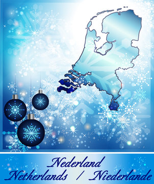 Karte der Niederlande