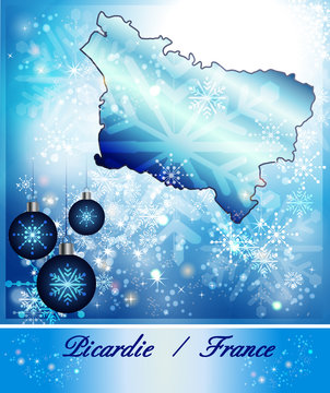 Karte von Picardie