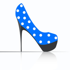 Elegant women high heel shoe vector isolated