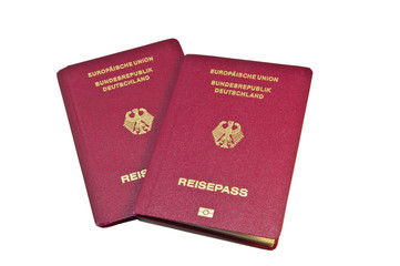 Close-up of a German Passport