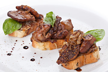 Italian appetizer bruschetta
