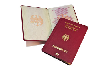 Close-up of a German Passport
