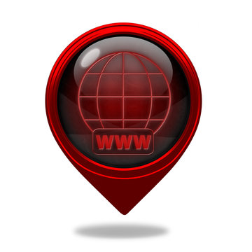 www pointer icon on white background