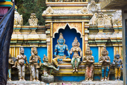 Sculpture of a Hindu temple