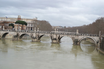 Naklejka premium Castel Santangelo bridge