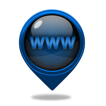 www pointer icon on white background