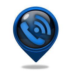 calls pointer icon on white background