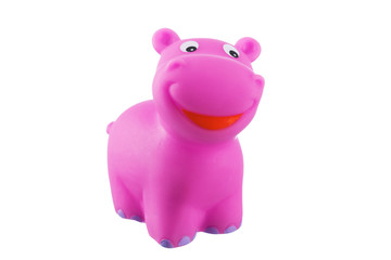 Obraz na płótnie Canvas Рubber bath toys, hippo
