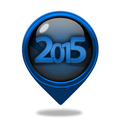 2015  pointer icon on white background