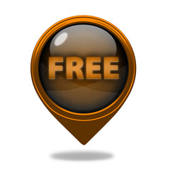 free pointer icon on white background