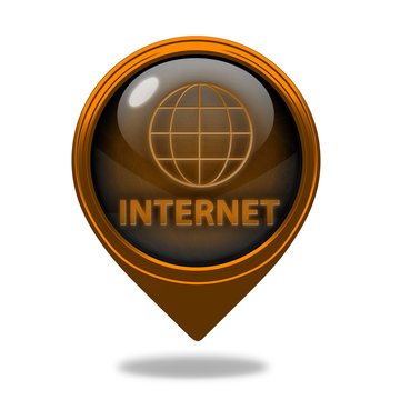 inernet pointer icon on white background