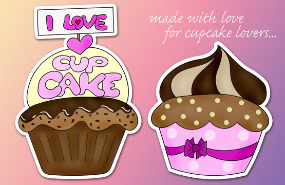 two cupcakes_