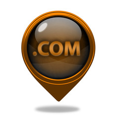 Com pointer icon on white background