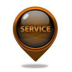 Service pointer icon on white background