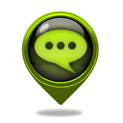 forum pointer icon on white background