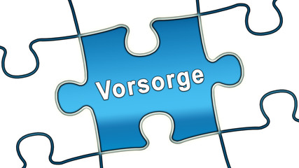 Fototapeta premium ptk34 PuzzleTeilGrafik ptk-v9 - Vorsorge - 16 zu 9 blau g2491