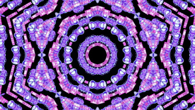 Looping Kaleidoscope Patterns