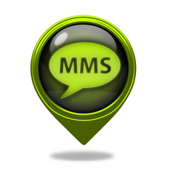 mms pointer icon on white background